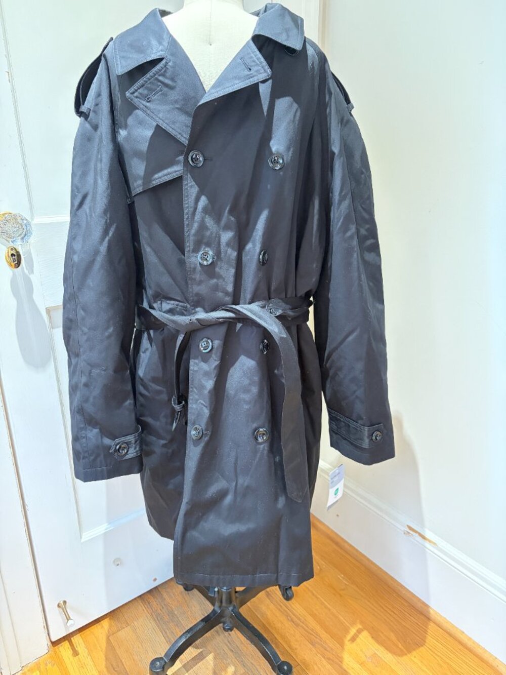 Delta Airlines Trench coat oeko tex standard 100 Size XL Tall Men's NWT - Picture 11 of 11